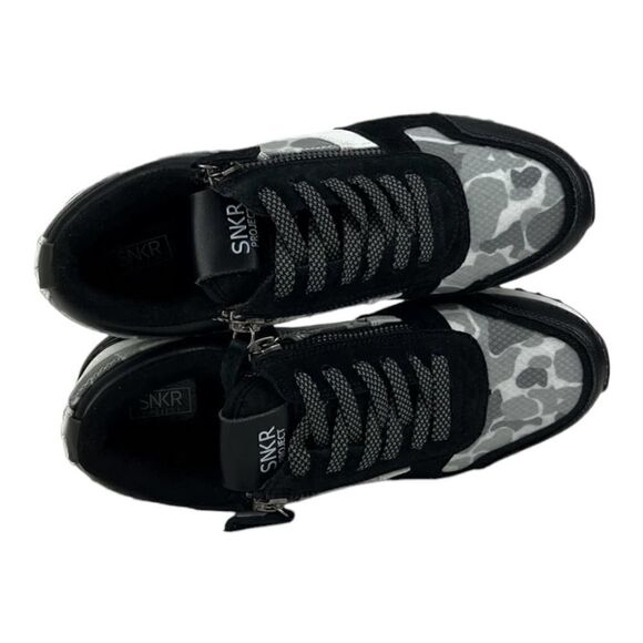 New SNKR Project Men US 11.5 Fashion Sneakers  Rodeo 1.5 Black Grey Camo Shoes - Picture 4 of 8